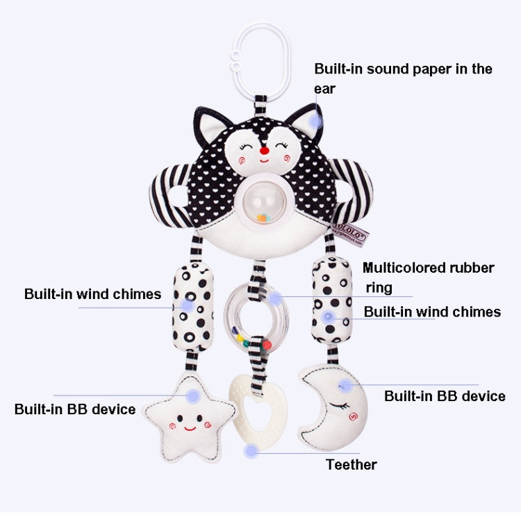 Baby Stroller Toy 2A Elephant – Black & White