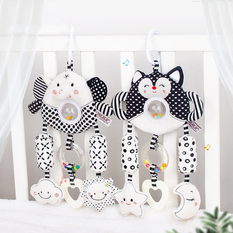 Baby Stroller Toy 2A Elephant – Black & White