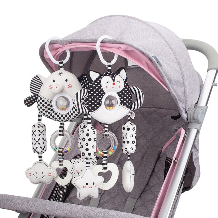Baby Stroller Toy 2A Elephant – Black & White
