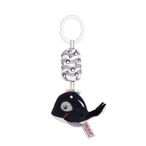 Black & White 4A Whale Bed Bell Toy