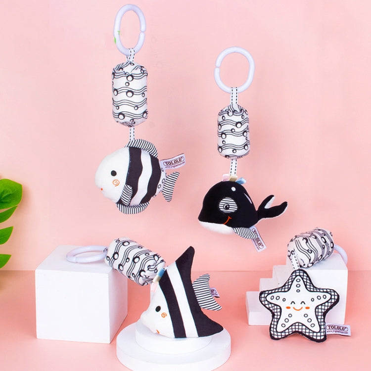 Black & White 4C Tropical fish Bed Bell Toy 
