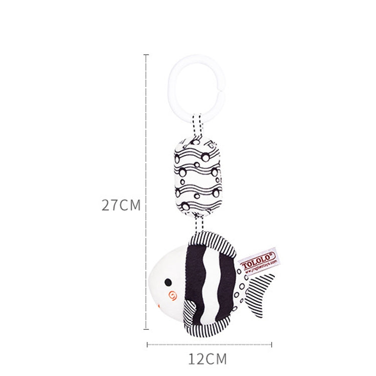 Black & White 4C Tropical fish Bed Bell Toy 
