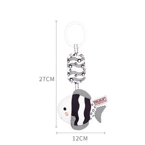 Black & White 4C Tropical fish Bed Bell Toy 