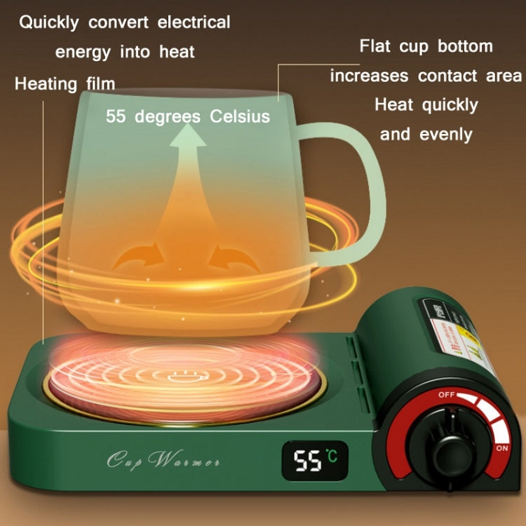 White Portable LED Cup Warmer Mat