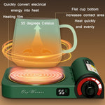 White Portable LED Cup Warmer Mat