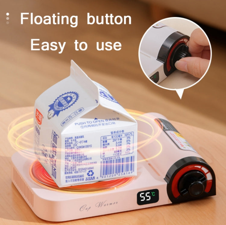 White Portable LED Cup Warmer Mat