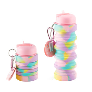 Folding Silicone Kids Water Bottle 350ml