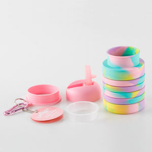 Folding Silicone Kids Water Bottle 350ml