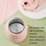 Kids Thermos Bottle 900ml – Leakproof, 316 Steel, Gray