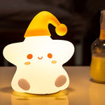 Silicone Star Bedside Night Light