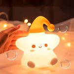 Silicone Star Bedside Night Light