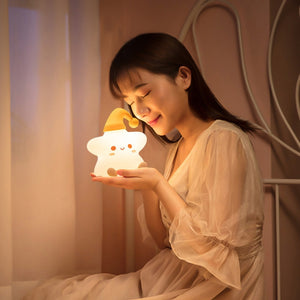 Silicone Star Bedside Night Light