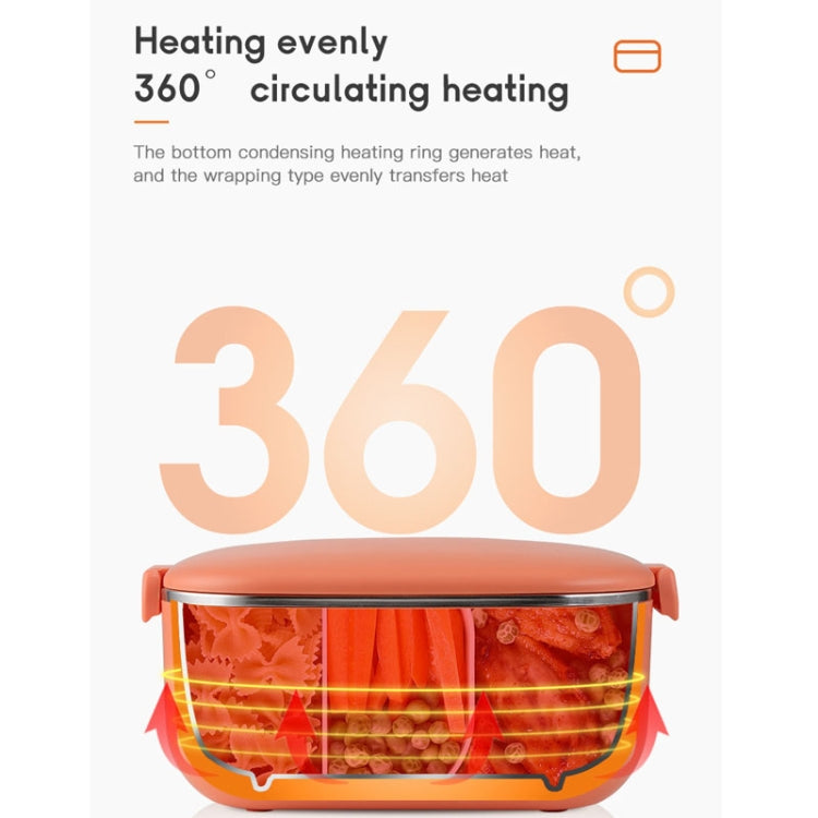 Electric Heating Lunch Box 1L Orange 