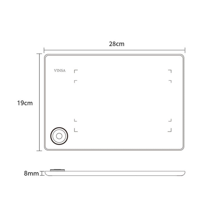 VINSA T608 Drawing Tablet - 8192 Pressure Levels