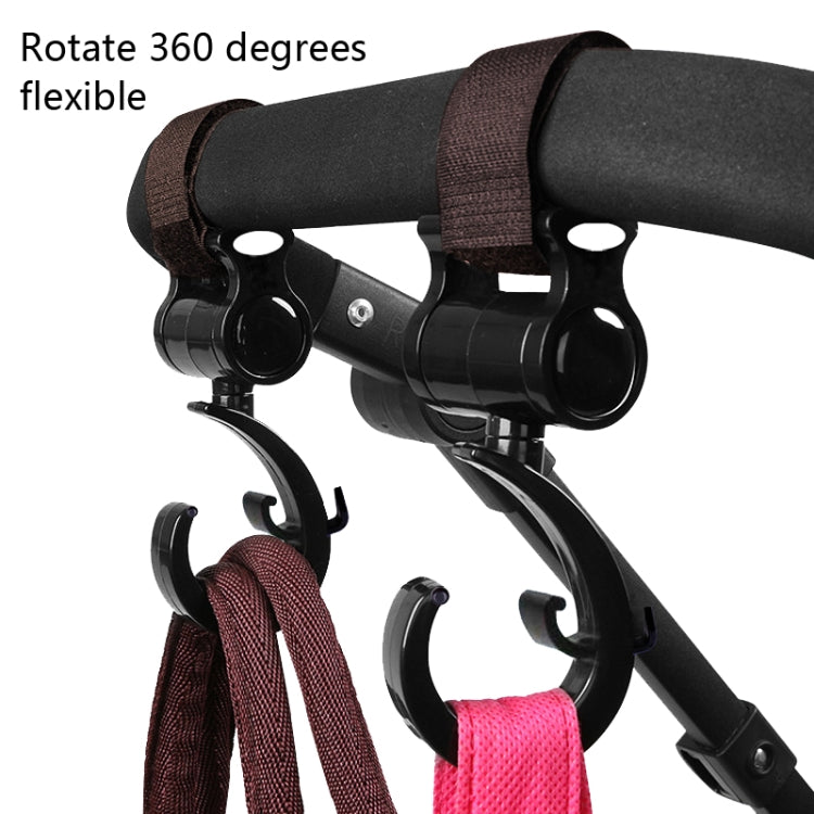 Stroller Hook 360° Rotation – Rose Red