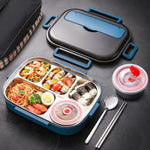 304 Stainless Steel Kids Lunch Box – Peacock Blue