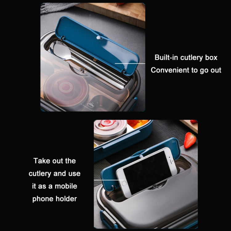 304 Stainless Steel Kids Lunch Box – Peacock Blue