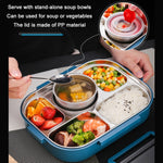 304 Stainless Steel Kids Lunch Box –  Peacock Blue