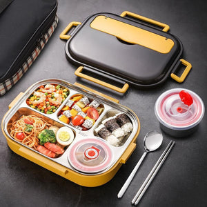 304 Stainless Steel Kids Lunch Box – Lemon Yellow