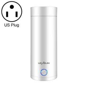 Mini Electric Travel Thermoses 400ml White US Plug 
