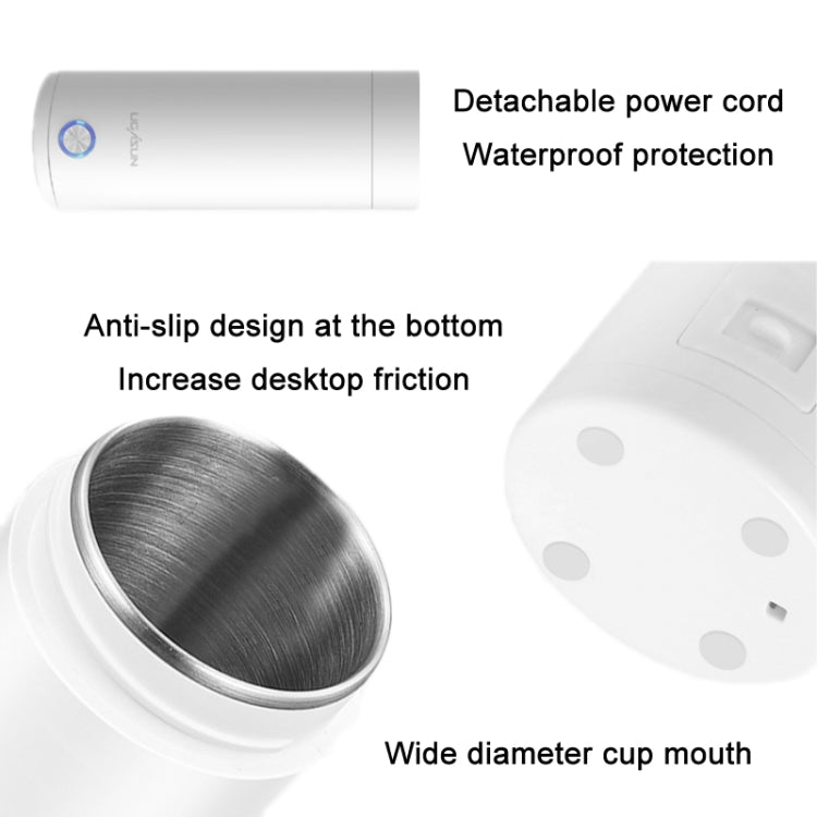 Mini Electric Travel Thermoses 400ml White US Plug 
