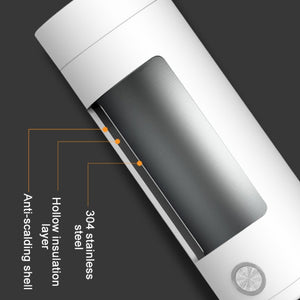 Mini Electric Travel Thermoses 400ml White US Plug 