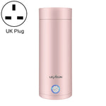 Mini Electric Travel Thermoses 400ml Pink UK Plug