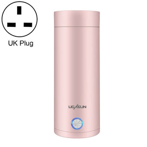 Mini Electric Travel Thermoses 400ml Pink UK Plug