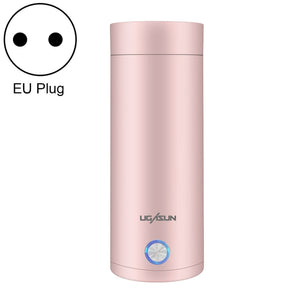 Mini Electric Travel Thermoses 400ml Pink EU Plug 