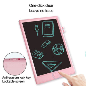LCD Writing Board 10" for Kids – Reusable, Monochrome