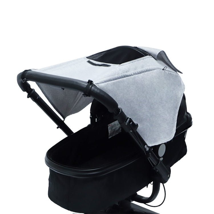 Gray Stroller Sunshade with Peekaboo Window