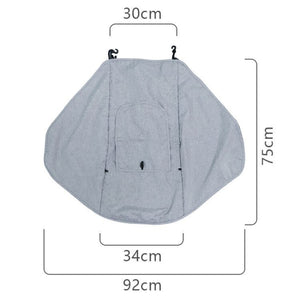 Gray Stroller Sunshade with Peekaboo Window