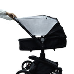 Gray Stroller Sunshade with Peekaboo Window