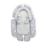 Baby Stroller Pad Light Gray 25x61cm – Dual-Sided