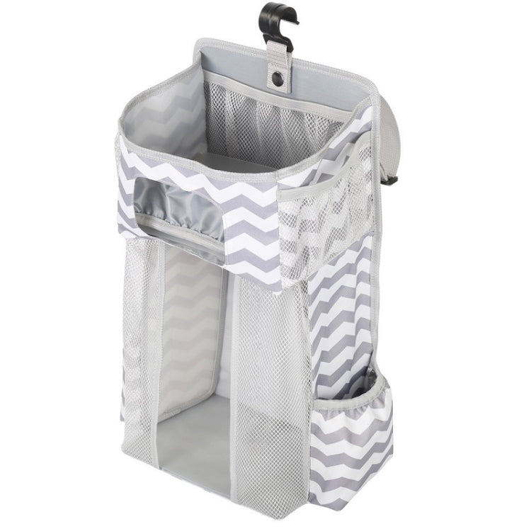 Cot Top Multi-Function Organizer Storage Hanging Bag (Stripe)