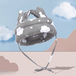 Baby Helmet Gray Cloud Antlers