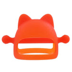 Baby Silicone Anti-Biting Teether Stick Orange 