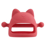 Baby Silicone Anti-Biting Teether Stick Jujube Red