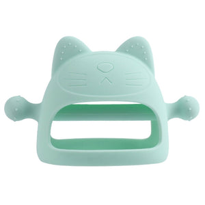 Baby Silicone Anti-Biting Teether Stick Mint Green