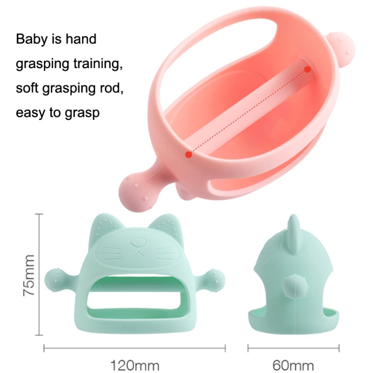 Baby Silicone Anti-Biting Teether Stick Mint Green