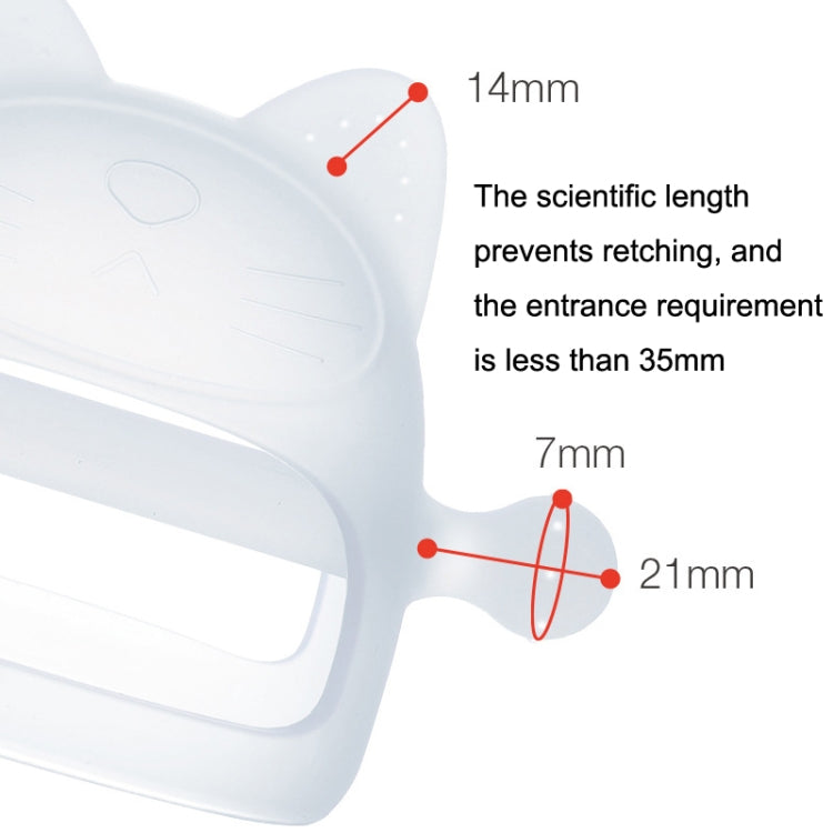 Baby Silicone Anti-Biting Teether Stick Transparent 