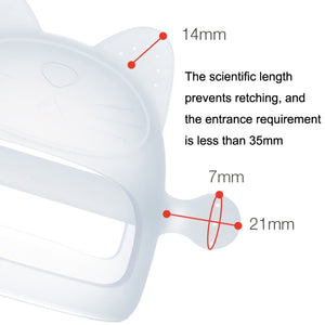 Baby Silicone Anti-Biting Teether Stick Transparent 