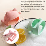 Baby Silicone Anti-Biting Teether Stick Pink
