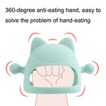 Baby Silicone Anti-Biting Teether Stick Mint Green