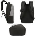 3 In 1 Computer Backpack with USB Port - Red 