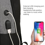 3 In 1 Computer Backpack with USB Port - Red 