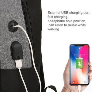 3 In 1 Computer Backpack with USB Port - Red 
