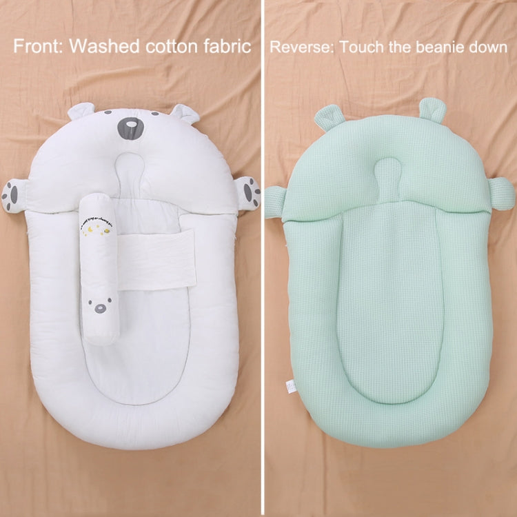 Newborn Baby Nest Cushion Sky Silk Green