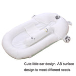 Newborn Baby Nest Cushion Sky Silk Green