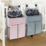 Baby Bed Organizer – Linen Gray